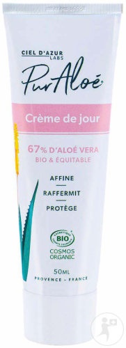 Pur'Aloé Cremă De Zi Cu 67% Aloe Vera Bio Tub 50ml