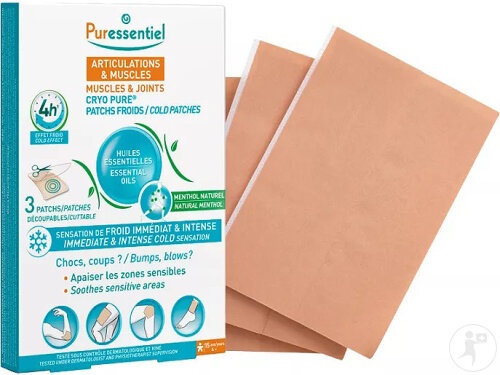 Puressentiel Articulații & Mușchi Patch Cryo Pur 3 Bucăți