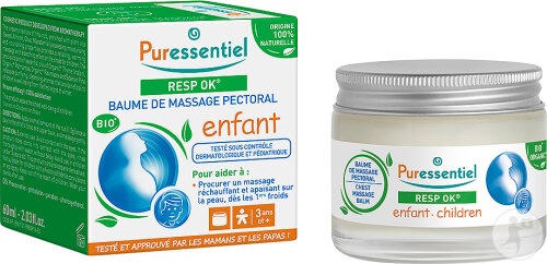 Puressentiel Resp OK Balsam De Masaj Pectoral Pentru Copii Borcan 60ml