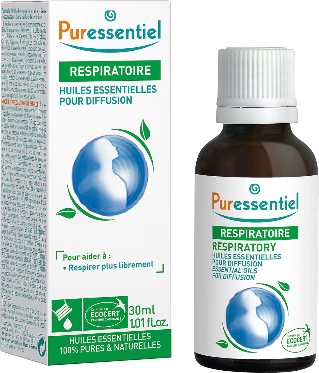 Puressentiel Respirator Ulei Esențial Pentru Difuzare 30ml