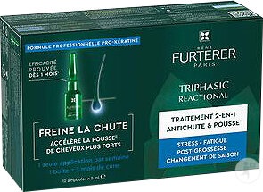 René Furterer Triphasic Reactional Tratament Anticădere Pentru Cădere Ocazională A Părului 12x5ml