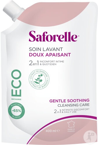 Saforelle Gel Intim Calmanta Eco Refill Cu Brusture 400ml