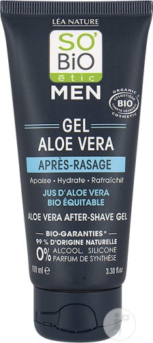 So'Bio Étic Men Gel After‑Shave Cu Suc De Aloe Vera Bio Tub 100ml