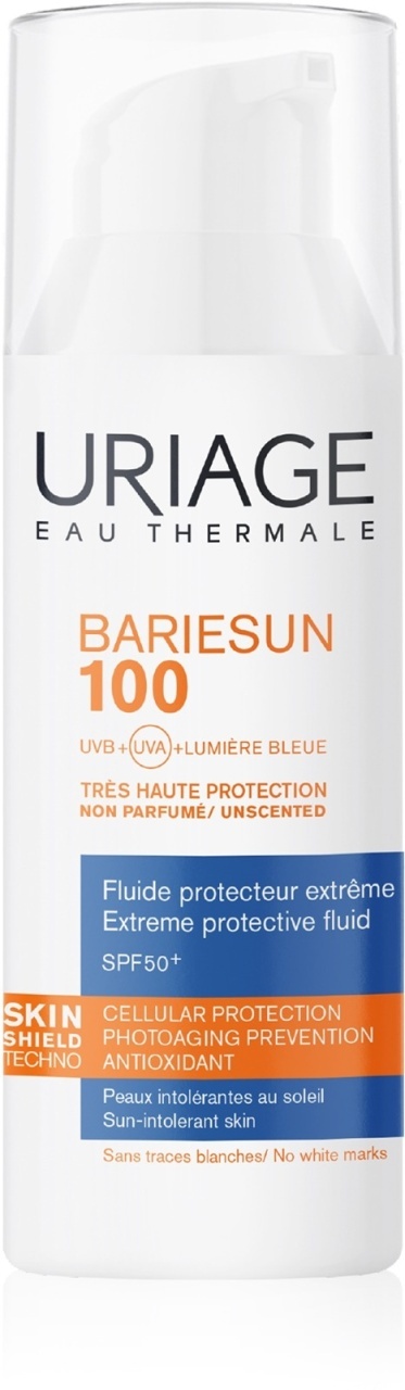 Uriage Bariésun 100 Fluid Protector Extrem SPF50+ Piele Cu Intoleranta Solara Flacon Dozator 50ml