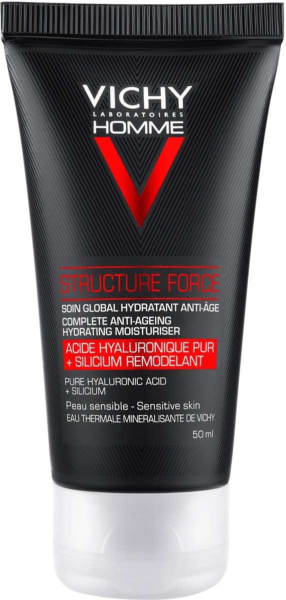 Vichy Homme Structure Force Tratament Global Hidratant Anti-Îmbătrânire Piele Sensibilă 50ml