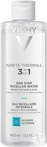 Vichy Pureté Thermale 3în1 Apă Micelară Integrală Pentru Piele Si Ochi Sensibili 400ml