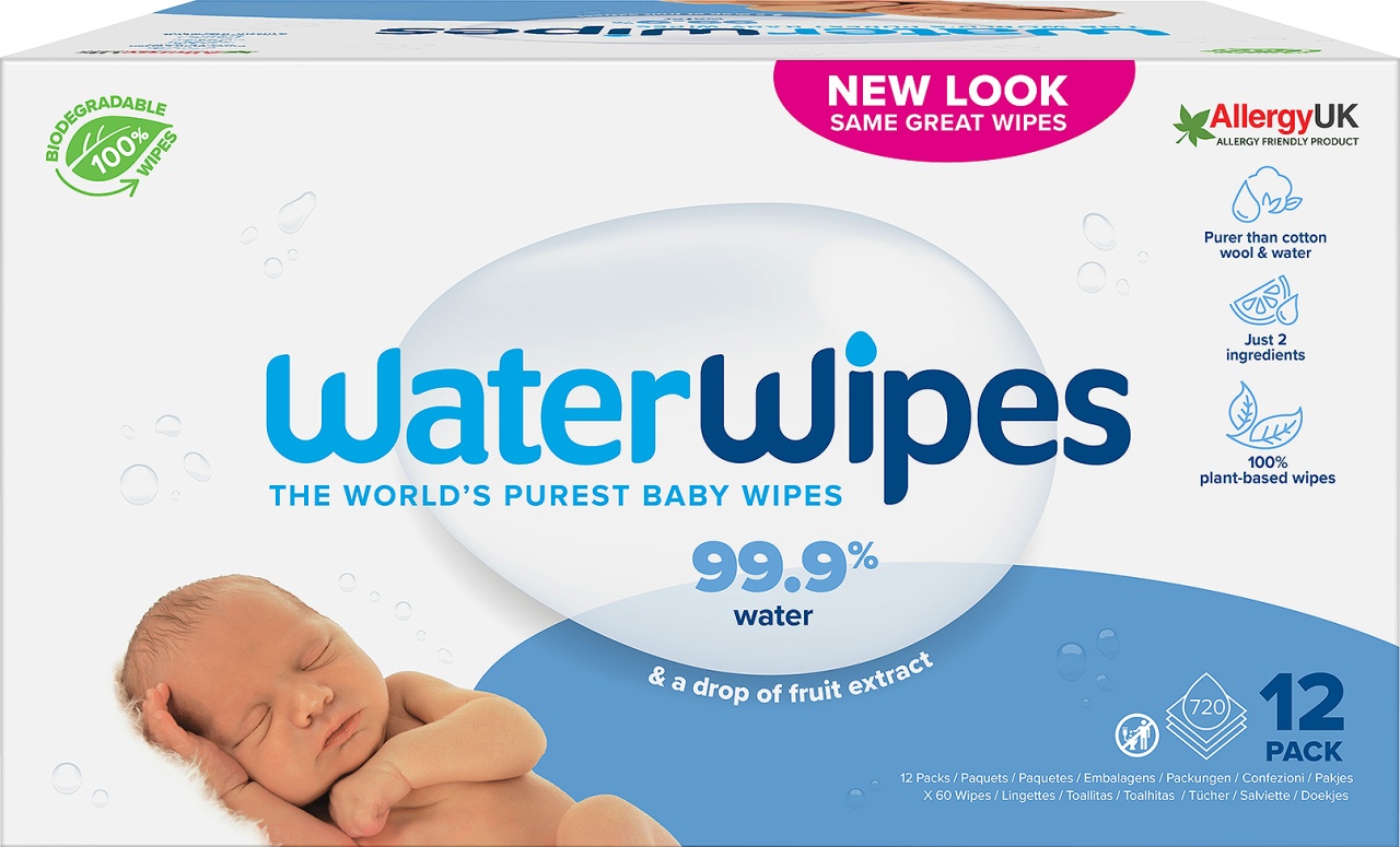Waterwipes Șervețele Umede Pentru Bebeluși 12x60 720 Bucăți