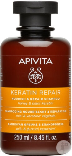 Sampon reparator cu keratina, 250 ml, Apivita - imagine 2