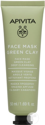Apivita Mască Facială Cu Argilă Verde Curățare În Profunzime 50ml