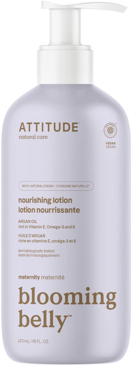 Attitude Blooming Belly Loțiune Hrănitoare Pentru Maternitate Argan Natural 473ml