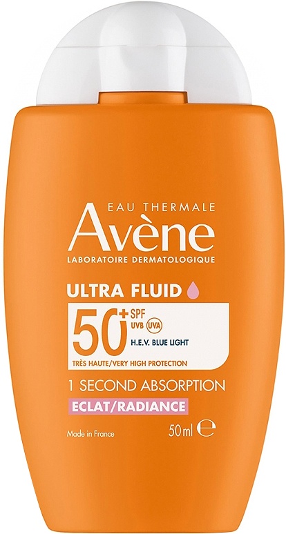 Avène Ultra Fluid SPF50+ 1 Second Absorbtion Radiance Protecție Solară Fluidă 50ml