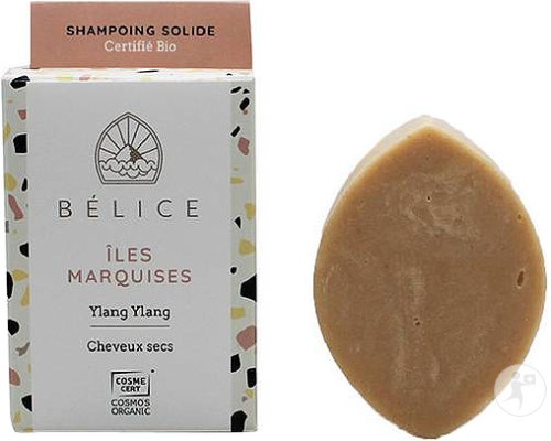Bélice Îles Marquises Șampon Solid Pentru Păr Uscat Cu Ylang-Ylang Bio 85g