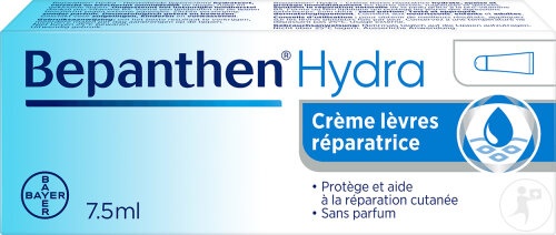 Bepanthen Hydra Crema Restauratoare Pentru Buze Fără Parfum Tub 7,5ml
