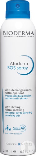 Bioderma Atoderm SOS Spray Ultra-Calmant Piele Sensibila Uscata Iritata Flacon 200ml