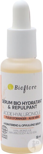 Bioflore Ser Hidratant Și Repulpant Bio Cu Floare De Portocal Fără Apă Adăugată Cu Acid Hialuronic 2% 30ml