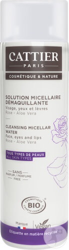 Cattier Perle D’Eau Apă Micelară Demachiantă Pentru Toate Tipurile De Ten Bio 300ml
