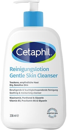 Cetaphil Gentle Skin Cleanser Gel De Curățare Piele Uscată/Sensibilă 236ml