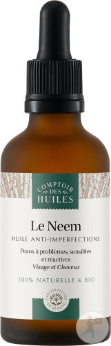 Comptoir Des Huiles Ulei De Neem Anti-Imperfecțiuni Bio Pentru Față Și Păr Piele Cu Probleme 50ml