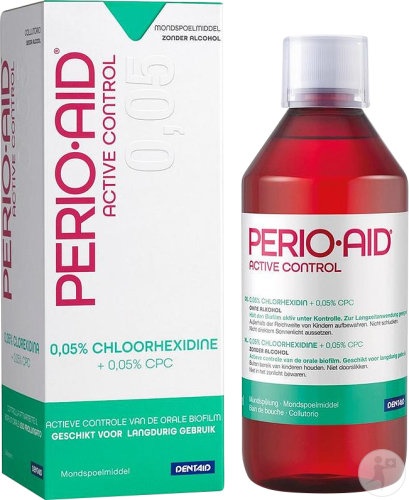Dentaid Perio-Aid Active Control Apă De Gură Fără Alcool Flacon 500ml