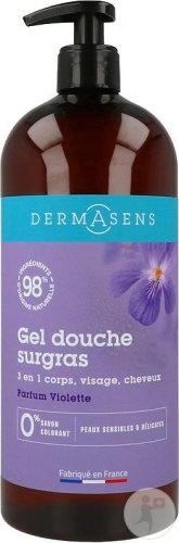 Dermasens Gel De Duș Surgras 3în1 Violet Flacon Cu Pompiță 1l