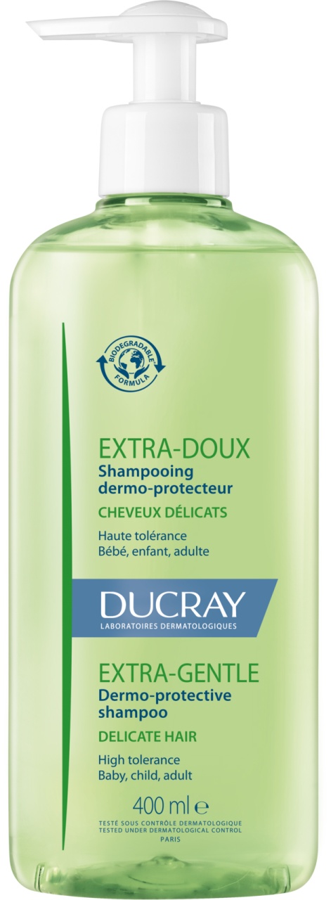 Ducray Extra-Gentle Șampon Dermo-Protector Pentru Păr Delicat Flacon Dozator 400ml