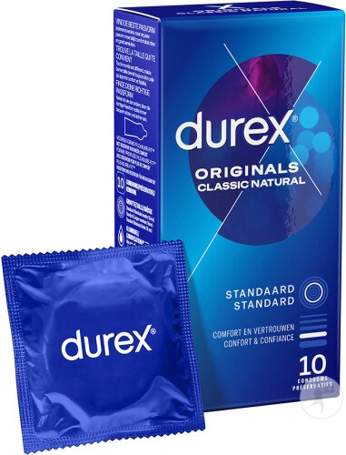 Durex Originals Classic Natural Prezervative 10 Bucăți