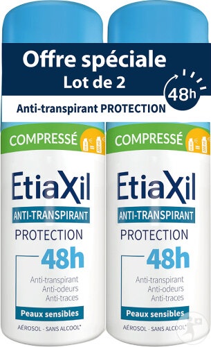 Etiaxil Antiperspirant Protecție Transpirație Moderată 48h Piele Sensibilă 2x100ml