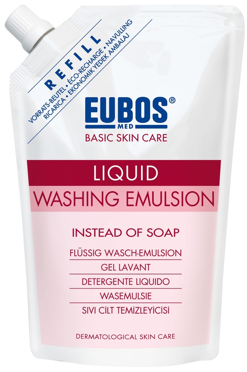 Eubos Emulsie De Spălat Trandafir Rezervă 400ml