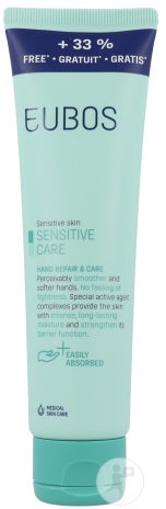 Eubos Sensitive Care Cremă Reparatoare Și Îngrijire Pentru Mâini Tub 100ml Promoție +33%