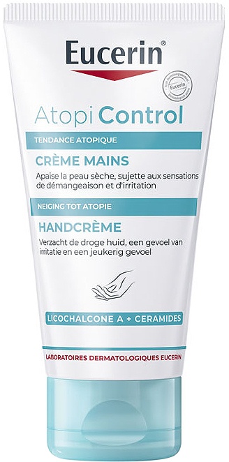 Eucerin Atopicontrol Cremă De Mâini Pentru Piele Uscată Cu Tendință Atopică Tub 75ml