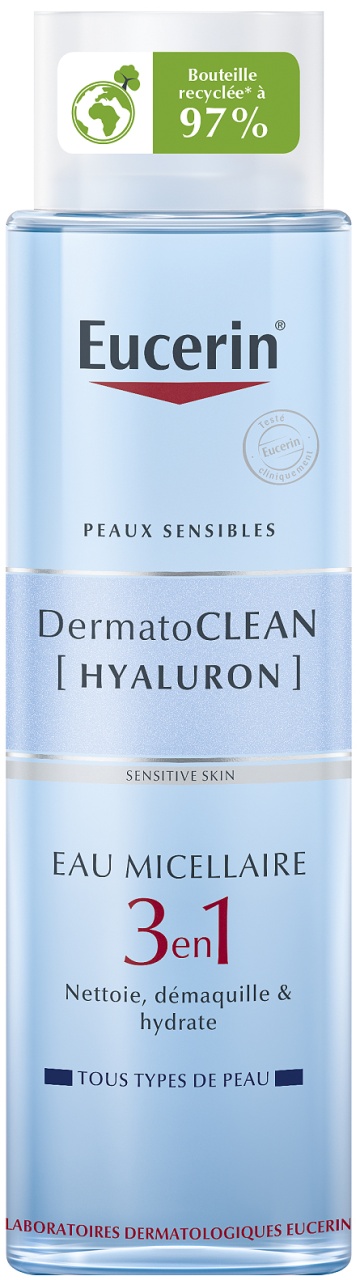 Eucerin DermatoClean Hyaluron Apă Micelară 3 în 1 Toate Tipurile De Ten Flacon 400ml