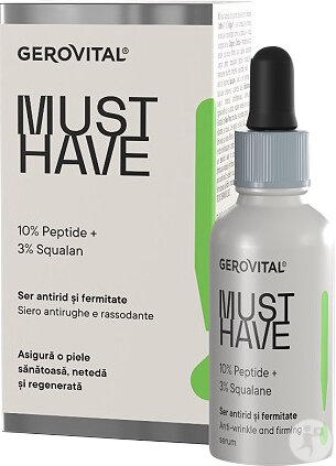Ser antirid si fermitate 10% Peptide Must Have, 30 ml, Gerovital Must Have - imagine 3