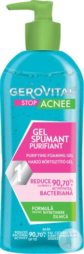 Gel spumant purifiant Stop Acnee, 150 ml, Gerovital - imagine 3