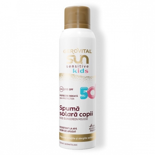 Gerovital Sun Sensitive Spumă Solară Copii SPF50 Spray 150ml