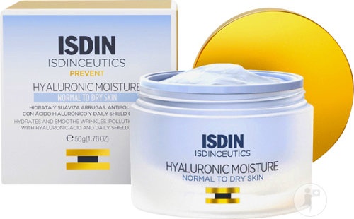 Isdin Isdinceutics Hyaluronic Moisture Cremă Pentru Piele Normală Spre Uscată Borcan 50g