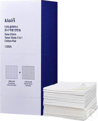 Klairs Toner Mate 2-În-1 Dischete Demachiante 120 Bucăți
