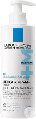 Balsam reparator Lipikar Baume AP+MAX, 400 ml, La Roche-Posay - imagine 3