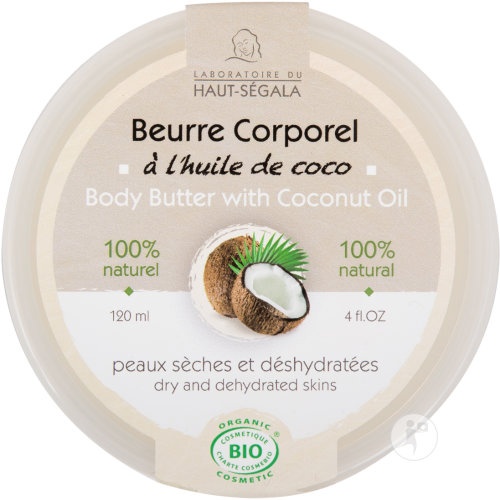 Laboratoire Du Haut-Ségala Unt De Corp Cu Ulei De Cocos Bio Pentru Piele Uscată Și Deshidratată 120ml
