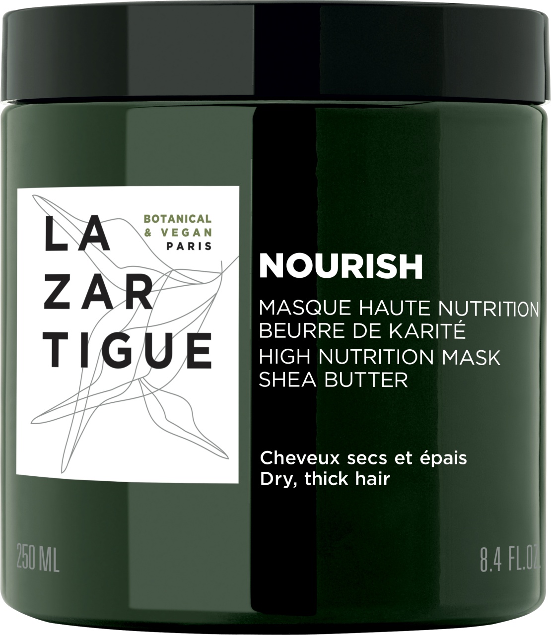 Lazartigue Nourish Mască Nutritivă Intensă Unt De Shea Păr Uscat Și Gros 250ml