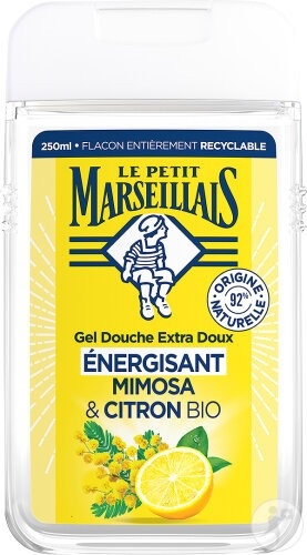 Le Petit Marseillais Extra Gentle Gel De Duș Energizant Cu Mimosa Și Lămâie Bio Flacon 250ml