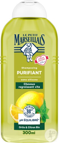 Le Petit Marseillais Șampon Purificator Urzică Bio Lămâie Flacon 300ml