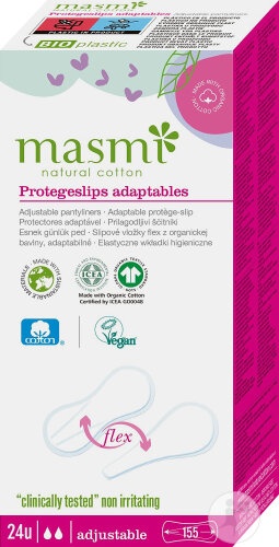 Masmi Protej Slipuri Din Bumbac Organic 30 Bucăți