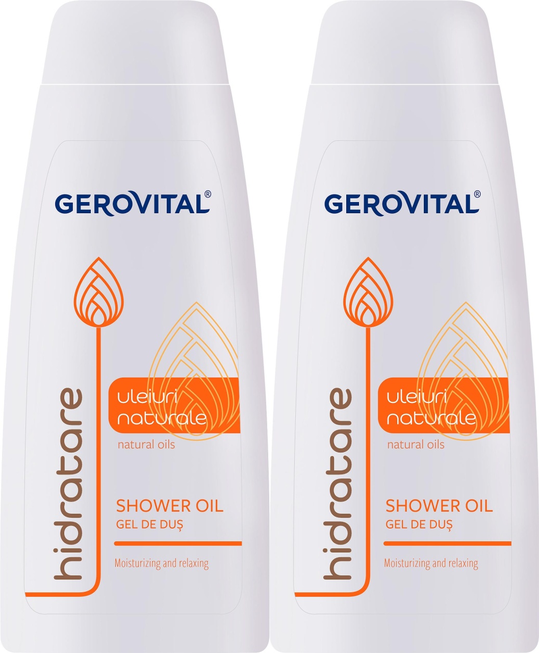 Gerovital Gel De Duș Uleiuri Naturale 2x400ml