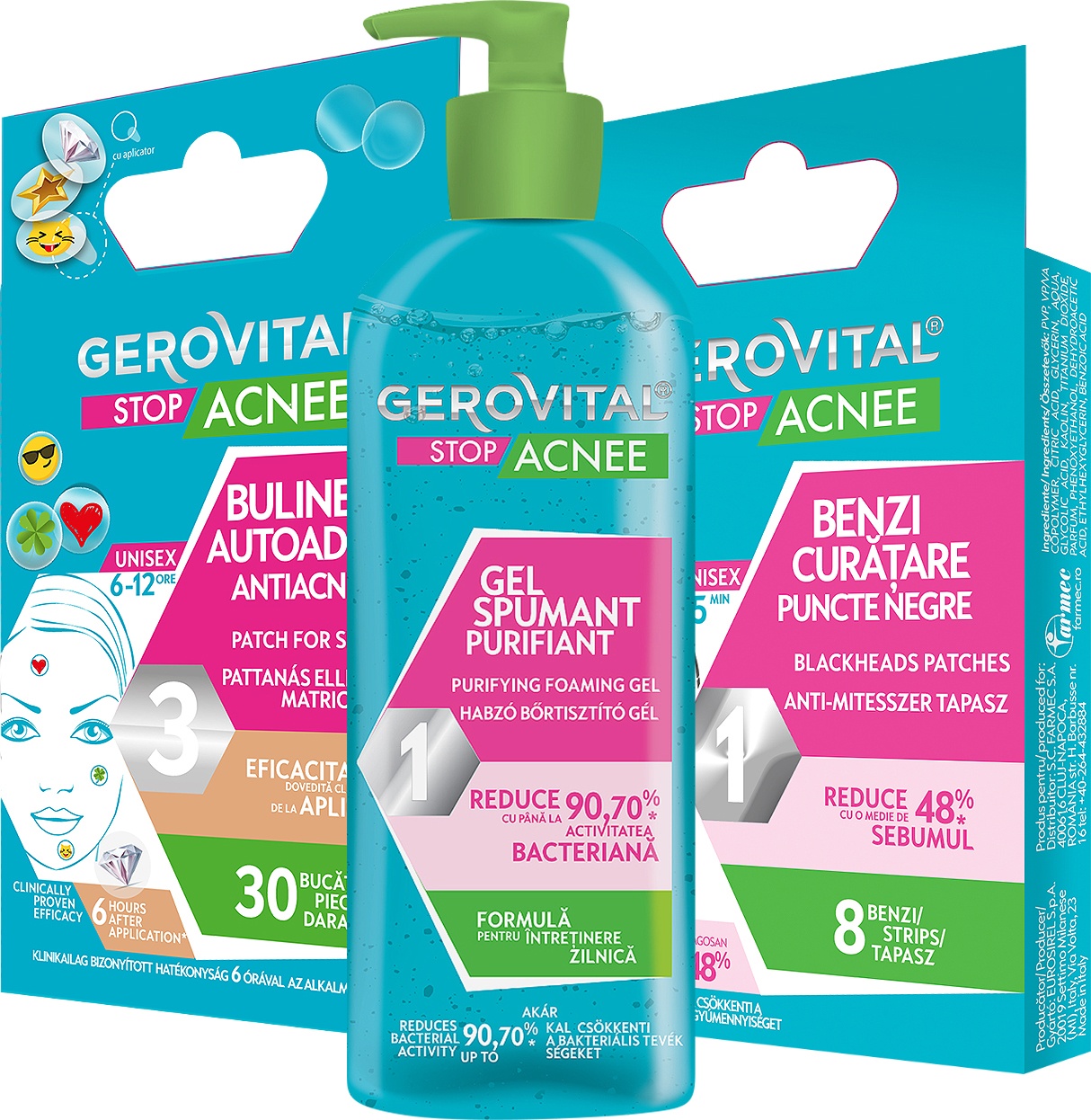 Gerovital Stop Acnee 3 Produse