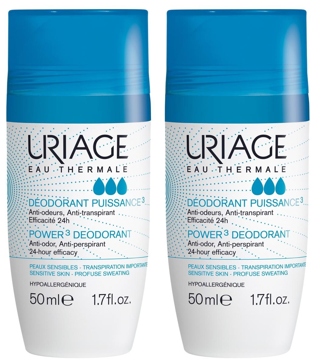 Uriage Deodorant Power 3 Roll-On 2x50ml