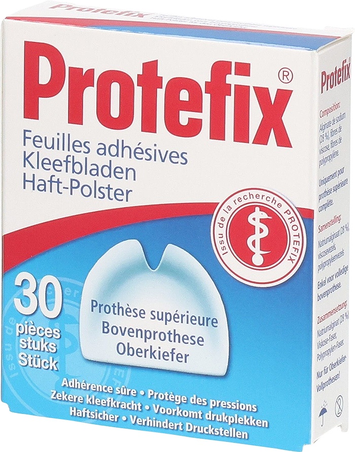 Protefix Foi Adezive Pentru Proteză Maxilarul Superior 30 Bucăți