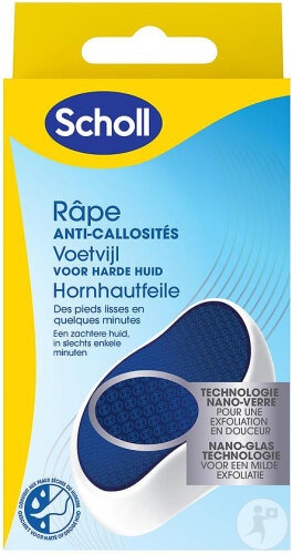 Scholl Pilă Manuală Picioare Nano Sticlă Anti-Calusuri 1buc