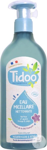 Tidoo Apă Micelară Curățare Cu In Pentru Nou-Născuți Și Bebeluși Față/Corp Bio 500ml