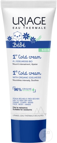 Uriage Bébé 1st Cold Cream Cremă Ultra-Nutritivă Pentru Față Și Corp Tub 75ml