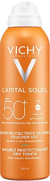 Vichy Idéal Soleil Brume Hidratant Invizibil SPF50 Piele Sensibilă Spray 200ml